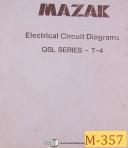 Mazak-Mazak QSL Series T-4, Electrical Circuit Diagrams Manual 1983-QSL Series-T-4-01